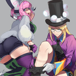 This is a pixiv picture whose title is 靴下の跡が消えないおじおば.