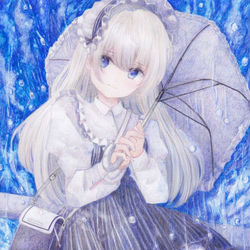 This is a pixiv picture whose title is 七月の天気雨.
