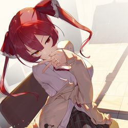 This is a pixiv picture whose title is JKマリン.