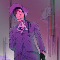 This is a pixiv picture whose title is 「　　、？」.