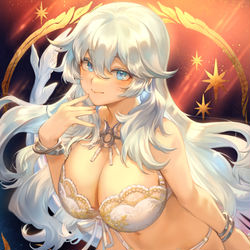 This is a pixiv picture whose title is 下着モデル「アルテミスちゃん」.