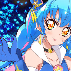 This is a pixiv picture whose title is キュアコスモでお覚悟！.