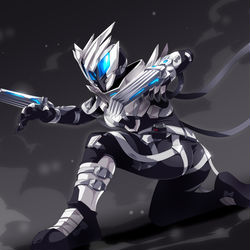 This is a pixiv picture whose title is 仮面ライダー亡.