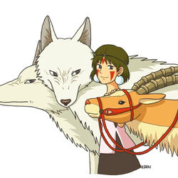 This is a pixiv picture whose title is サン｢ヤックルが今日は森に泊まっていくってさ｣.