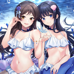 This is a pixiv picture whose title is 海！.