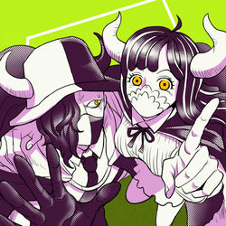 This is a pixiv picture whose title is 飛び六胞 うるティ&ページワン LOG.