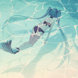 This is a pixiv picture whose title is 潜水.