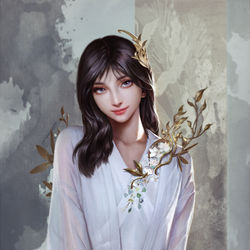 This is a pixiv picture whose title is 一只羊.