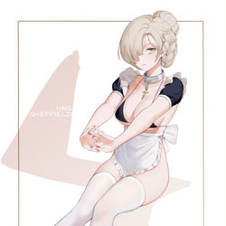 This is a pixiv picture whose title is シェフィールド(アズールレーン).