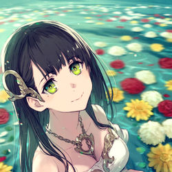 This is a pixiv picture whose title is Flower x Water.