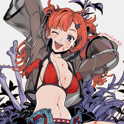 This is a pixiv picture whose title is ビキニ！.
