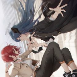 This is a pixiv picture whose title is 时间之影.