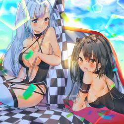 This is a pixiv picture whose title is レースクイーン.