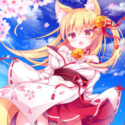 This is a pixiv picture whose title is こんこん！狐のお姉さん。.