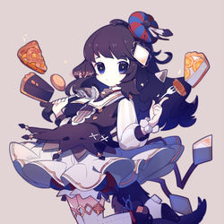 This is a pixiv picture whose title is 食の芸術家.