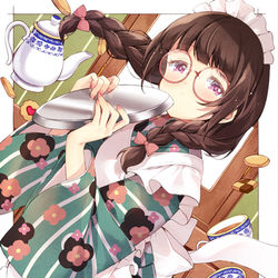 This is a pixiv picture whose title is 和メイドさん.