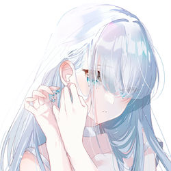 This is a pixiv picture whose title is しろいおんなのこ.