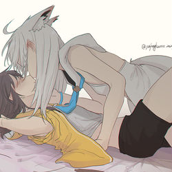 This is a pixiv picture whose title is 夏色吹雪「前の続き」.