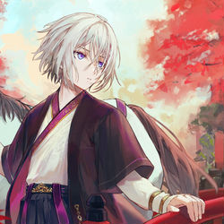 This is a pixiv picture whose title is 🍁.