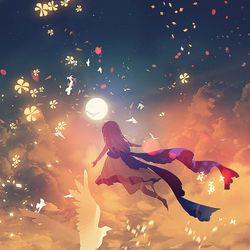 This is a pixiv picture whose title is higher.