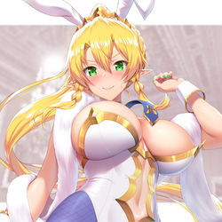 This is a pixiv picture whose title is バニ上こすぷれリーファちゃん.