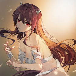 This is a pixiv picture whose title is 👿.