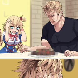 This is a pixiv picture whose title is Haachama Cooking!.