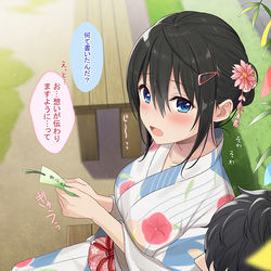 This is a pixiv picture whose title is 七夕の幼馴染みちゃん.