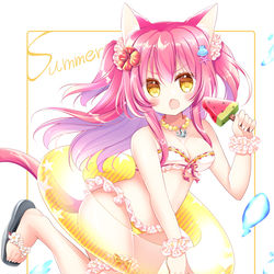 This is a pixiv picture whose title is ねこみみっ子と.