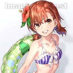 This is a pixiv picture whose title is if 1st Anniversary オメ画.
