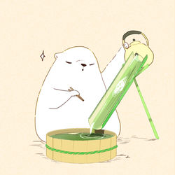 This is a pixiv picture whose title is ひとりそうめん.