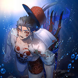 This is a pixiv picture whose title is 水着タニキ.