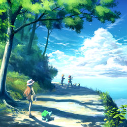 This is a pixiv picture whose title is たわいの無いあの夏の日.