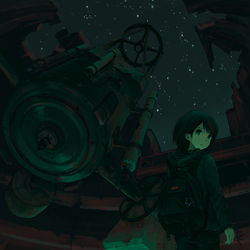This is a pixiv picture whose title is 星の旅.