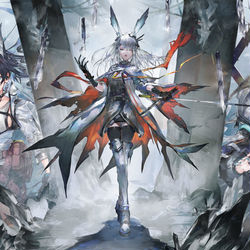This is a pixiv picture whose title is 【アークナイツ】Partial Necrosis.
