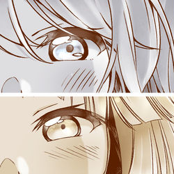 This is a pixiv picture whose title is 頑張る君の横顔が好き.
