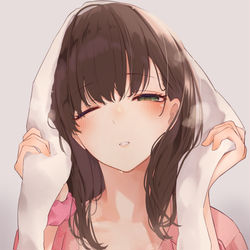 This is a pixiv picture whose title is 上気.