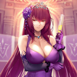 This is a pixiv picture whose title is 英霊正装: スカサハ.