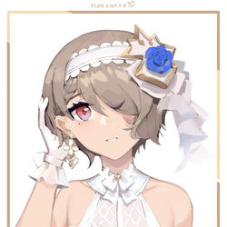 This is a pixiv picture whose title is 丽塔花嫁.