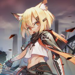 This is a pixiv picture whose title is 「オレはここで待ってる」.