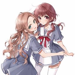 This is a pixiv picture whose title is 鞠佳と絢.