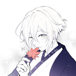 This is a pixiv picture whose title is under the same sky.