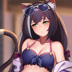 This is a pixiv picture whose title is 水着キャル.