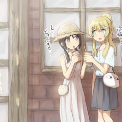 This is a pixiv picture whose title is 少女週末旅行.
