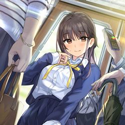 This is a pixiv picture whose title is (兄さんのシャツに・・・マーキングしちゃってるっ♥).