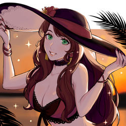 This is a pixiv picture whose title is 太陽の歌姫.