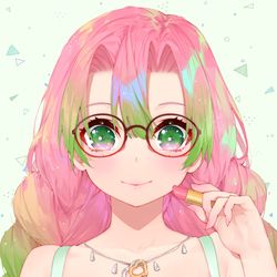 This is a pixiv picture whose title is 甘露寺蜜璃 JK メガネ.