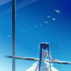 This is a pixiv picture whose title is 窗.