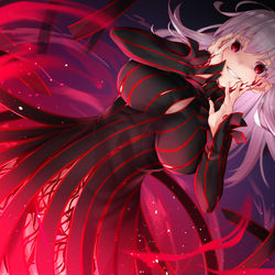 This is a pixiv picture whose title is 黒い私.