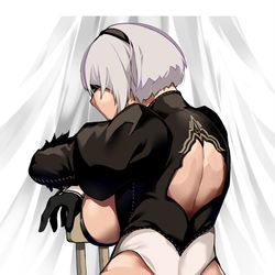 This is a pixiv picture whose title is 2B.